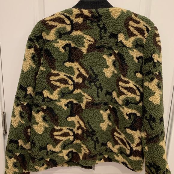Anthropologie | Sanctuary Camo Teddy Bear Coat NWT - Picture 4 of 6